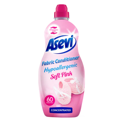 Asevi soft pink fabric conditioner