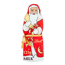 Lindt Santa chocolate